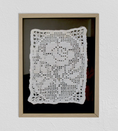 Crochet Wall Decor With Wooden Frame by SGJ