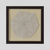 Crochet Wall Decor With Wooden Frame by SGJ