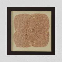 Crochet Wall Decor With Wooden Frame by SGJ