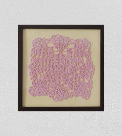 Crochet Wall Decor With Wooden Frame by SGJ