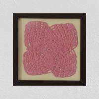 Crochet Wall Decor With Wooden Frame by SGJ