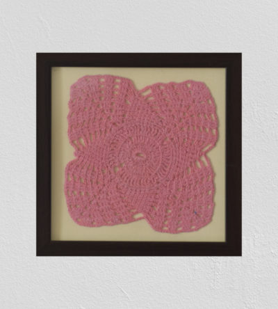 Crochet Wall Decor With Wooden Frame by SGJ