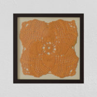 Crochet Wall Decor With Wooden Frame by SGJ