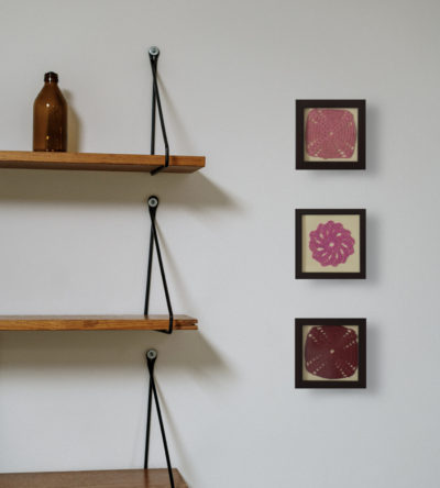 Crochet Wall Decor With Wooden Frame by SGJ